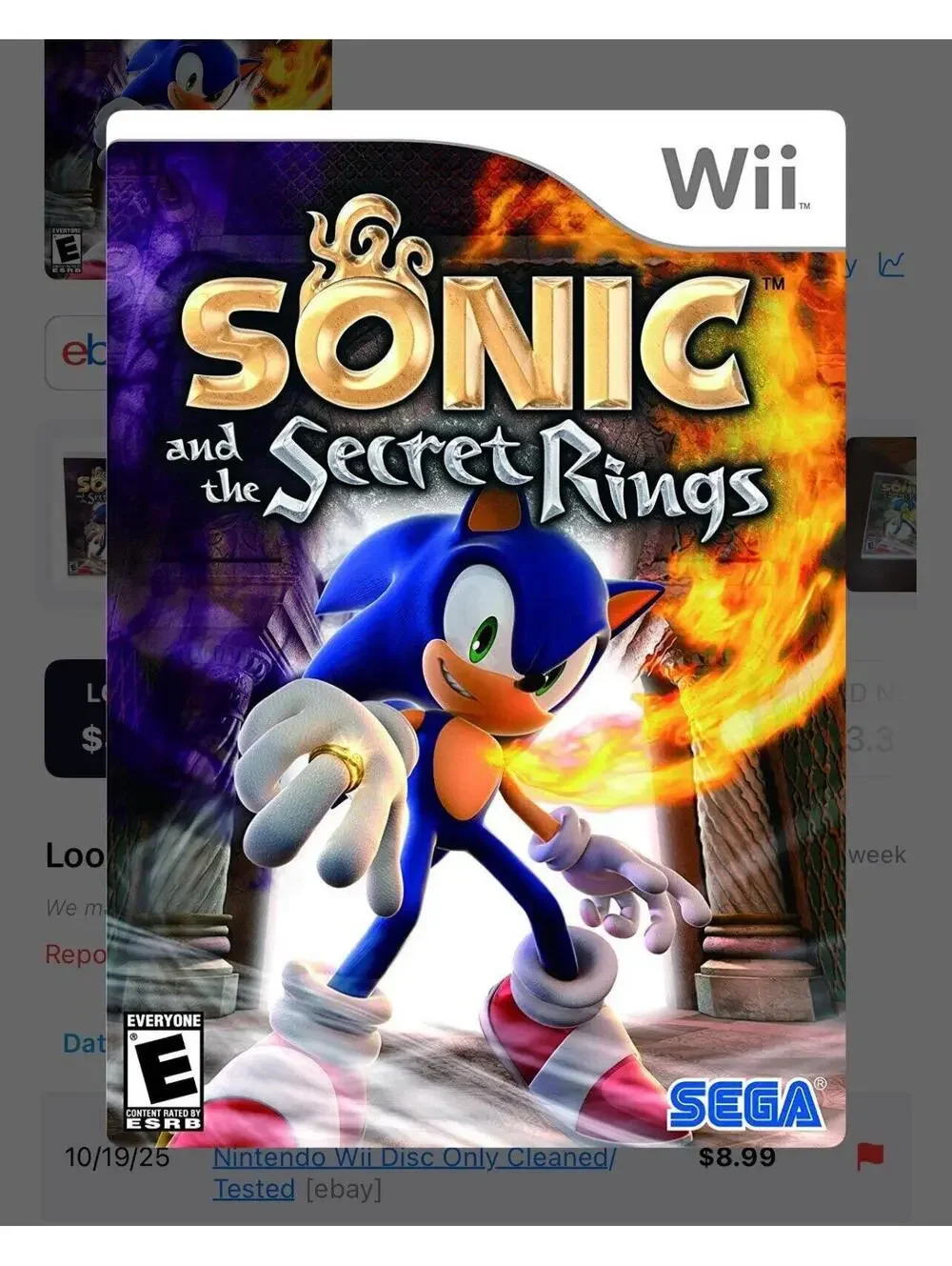Sonic and the Secret Rings for Nintendo Wii